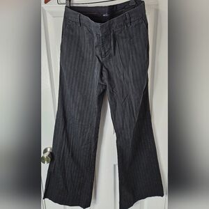 Gap Black Pinstripe Straight leg dress pants.  Size 2.